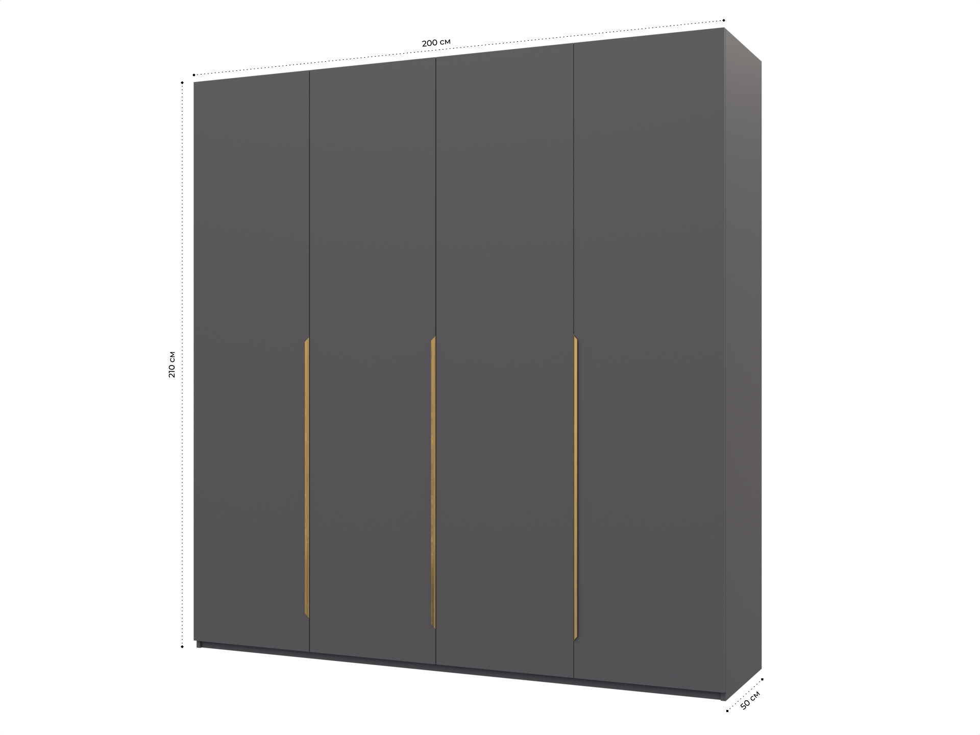 Пакс Альхейм 14 grey (gold) ИКЕА (IKEA) изображение товара