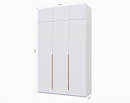 Изображение товара Пакс Альхейм 23 white (gold) ИКЕА (IKEA) на сайте bintaga.ru