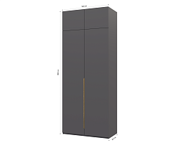 Изображение товара Пакс Альхейм 22 grey (gold) ИКЕА (IKEA) на сайте bintaga.ru